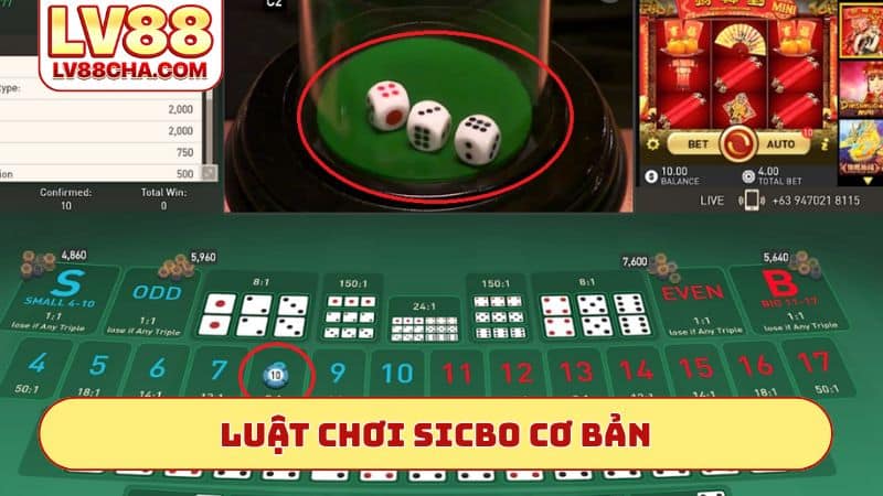 Luật chơi Sicbo cơ bản